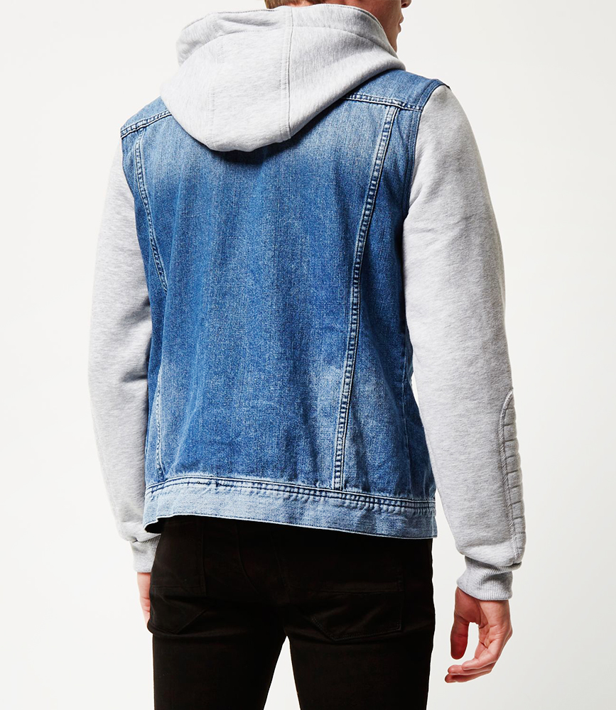 Hoodie denim jacket